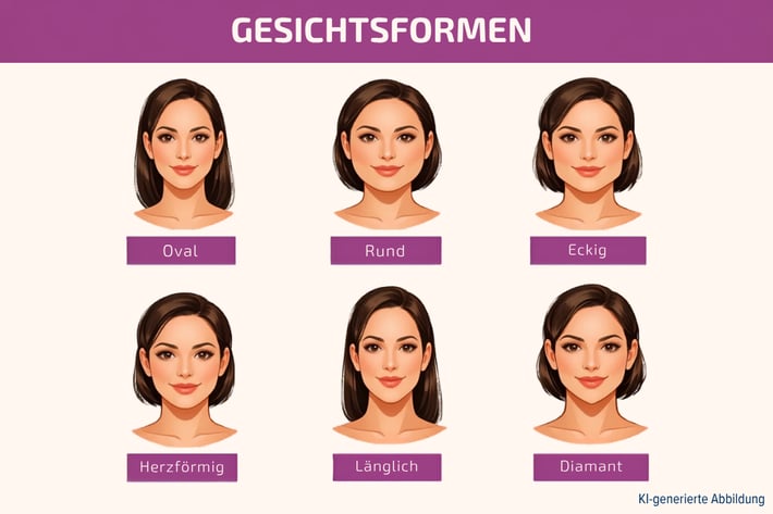KI generiertes Bild Gesichtsformen
