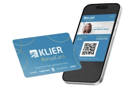 Klier BonusCard  Bonuskarte Treuekarte Treueprogramm Punkte sammeln
