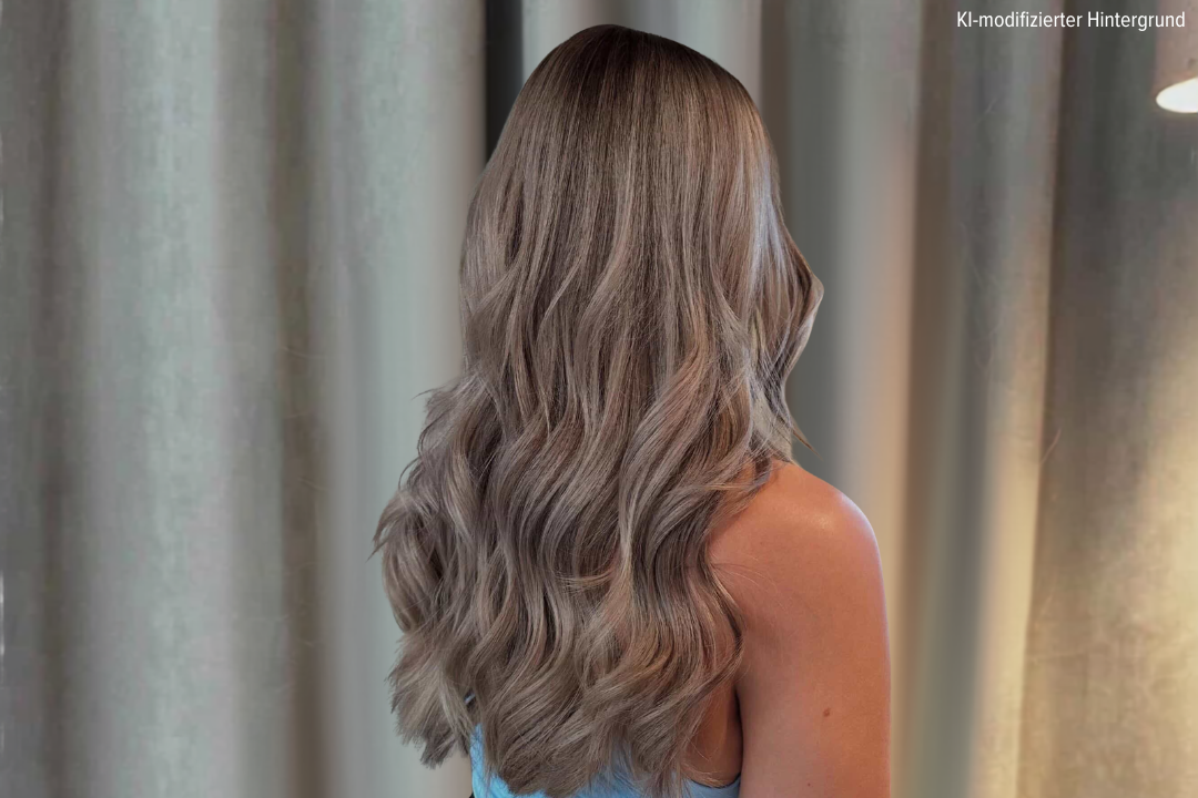 Balayage Ergebnis vom KLIER Salon, KI modifizierter Hintergrund
